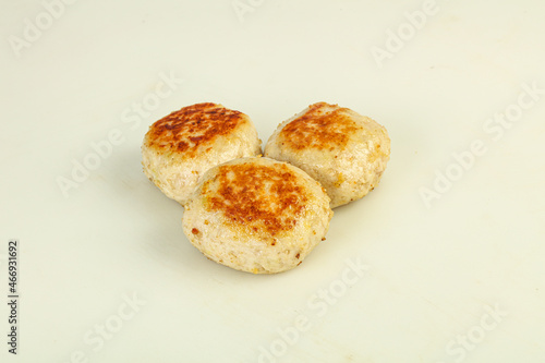 Homemade roasted cutlet minced meat