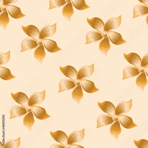 elegance seamless flowers pattern in monochromatic color style on pastel background. tropical seamless pattern. fashionable print texture. decorative vector design. Floral background. autumn