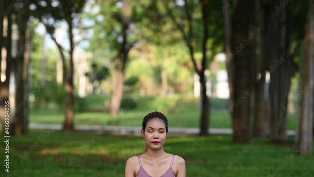 Asian beautiful slim woman at the park,Young girl love healthy exercise,Teen wear sportswear Asian beautiful slim woman at the park,Young girl love healthy exercise,Teen wear sportswear
