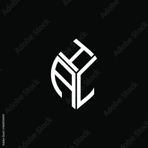 HAL letter logo creative design. HAL unique design
