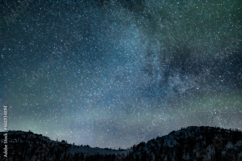 Milky Way over Swedish Lapland.