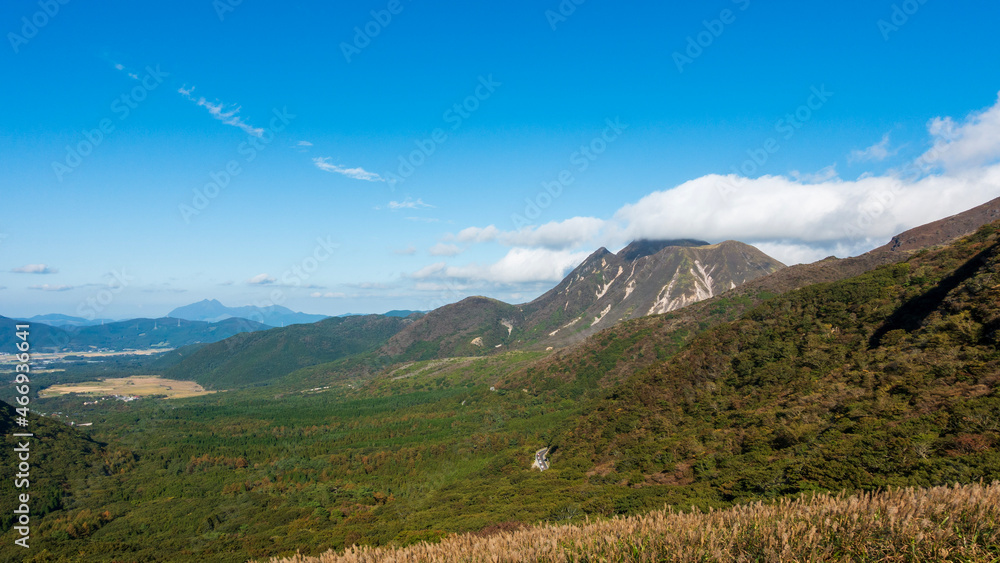 panorama of the mountains
九州九重連山