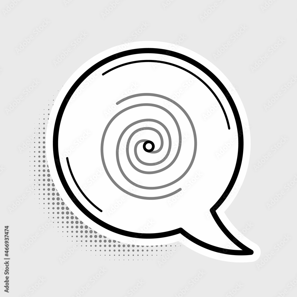 Line Black hole icon isolated on grey background. Space hole. Collapsar. Colorful outline concept. Vector Line Black hole icon isolated on grey background. Space hole. Collapsar. Colorful outline concept. Vector