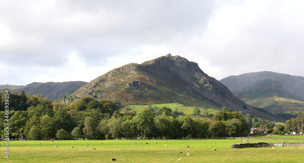 Lion and Lamb, Helm Crag. Fell near Grasmere in the English Lake District National Park.