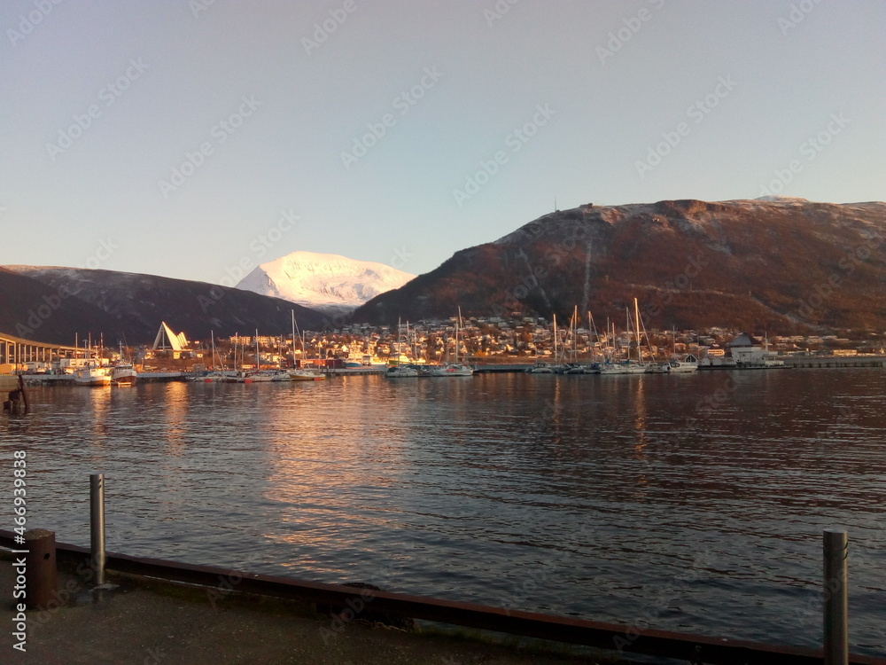 lake in the mountains - Tromso Norway