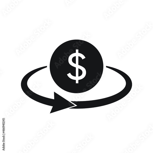 money convert icon. Flat design style