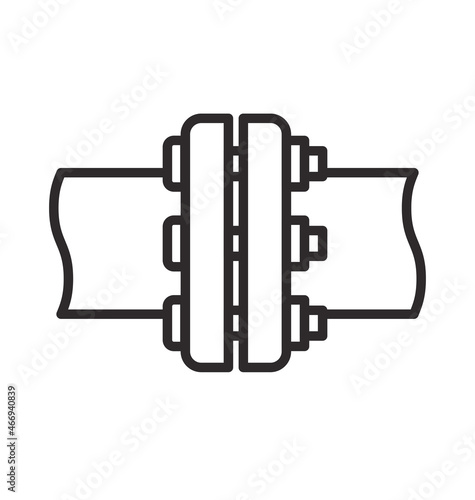 industrial flange technical symbol icon photo