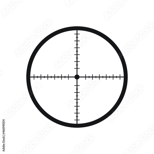 Sight device icon. Flat design style