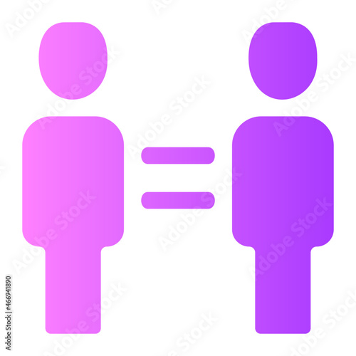 equality gradient icon photo