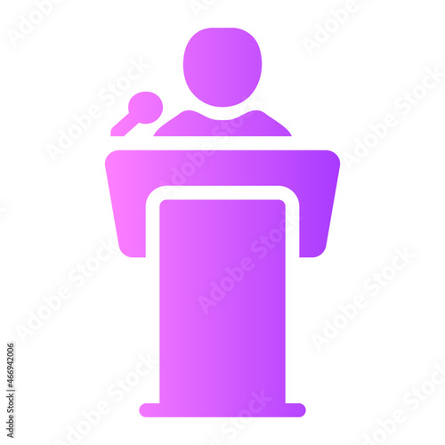 podium gradient icon