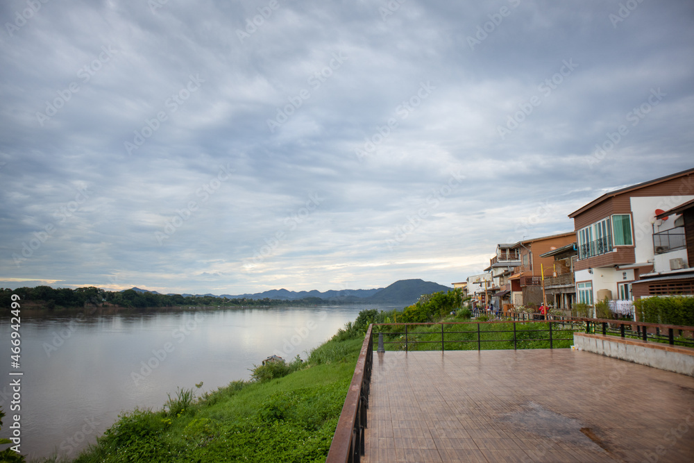 Chiang Khan is the tourist cities on the mekong river