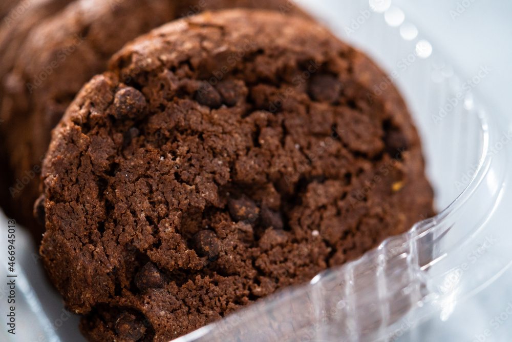 Double chocolate chip cookies Double chocolate chip cookies