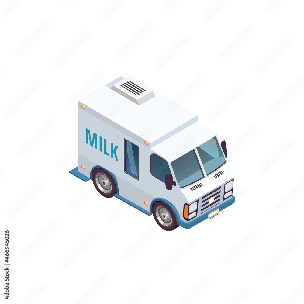 Milk car icon vector illustration design Milk car icon vector illustration design