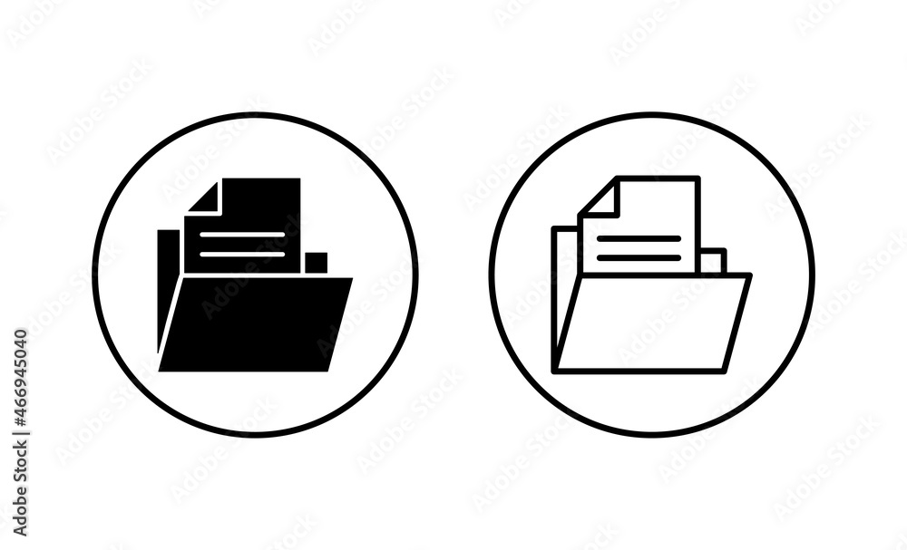 Folder icons set. folder sign and symbol Folder icons set. folder sign and symbol