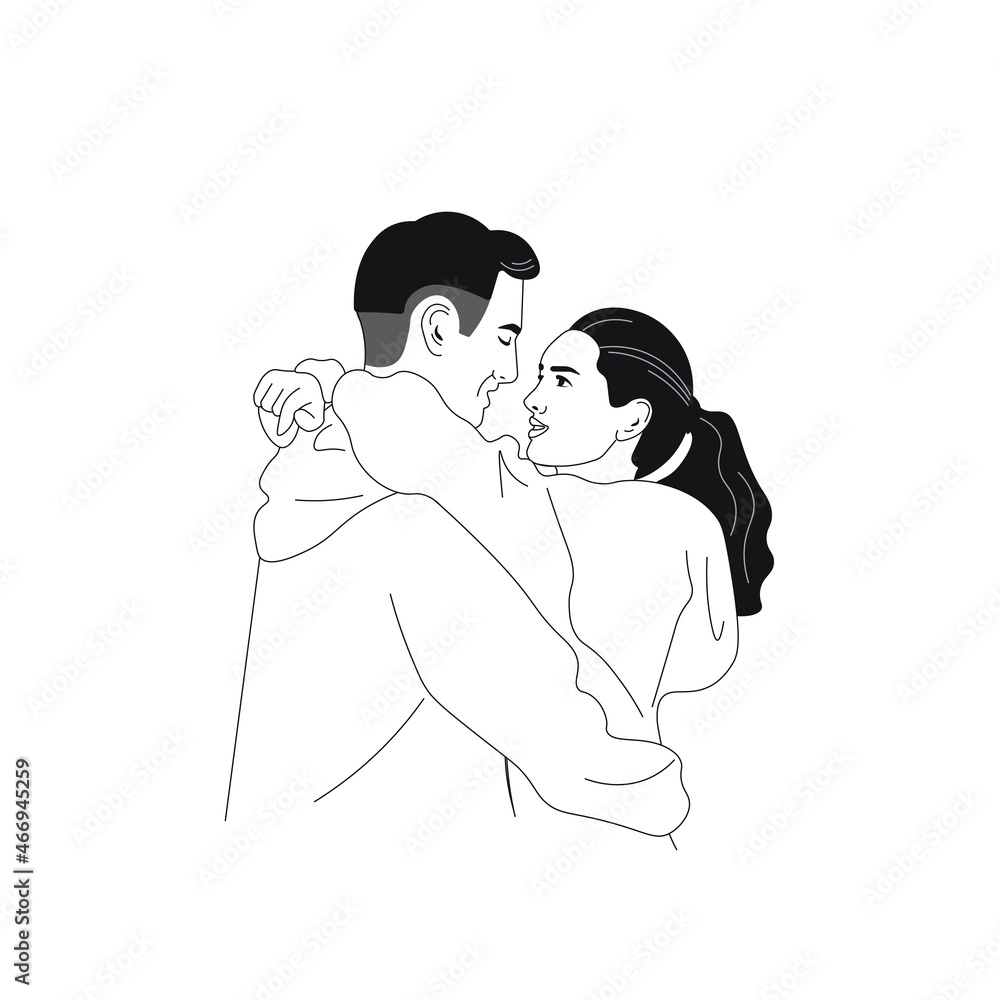 One Line Art Couple, Line Art Men and woman, Minimal. Couple print, Kiss print, Valentines Day Illustration. Love poster. 2 hugging people. One Line Art Couple, Line Art Men and woman, Minimal. Couple print, Kiss print, Valentines Day Illustration. Love poster. 2 hugging people.