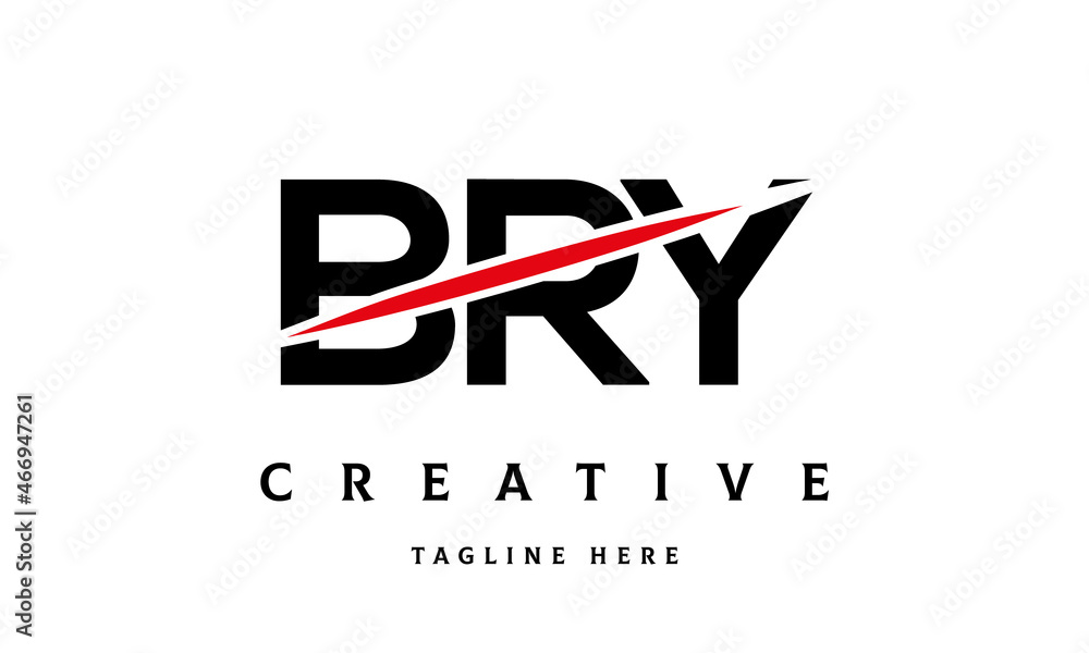 BRY creative cut three latter logo BRY creative cut three latter logo