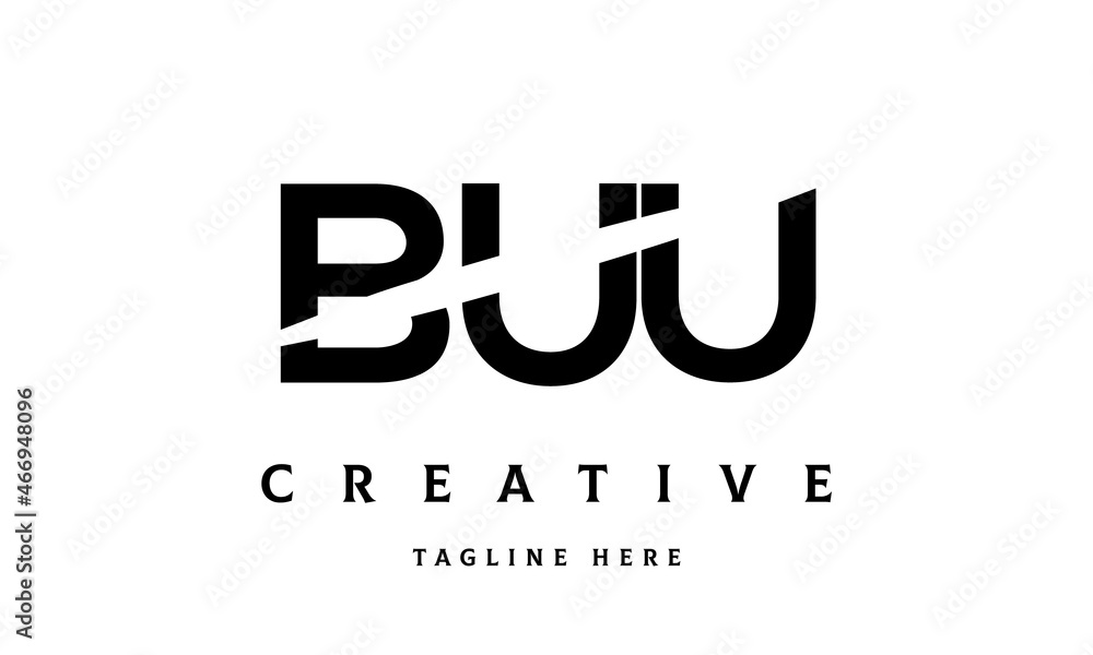 BUU creative cut three latter logo BUU creative cut three latter logo