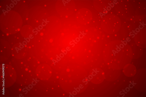 Abstract red bokeh background. Christmas background