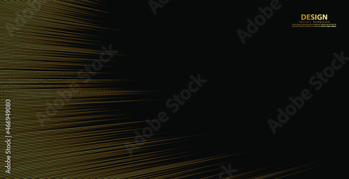 Gold line wave background.  Modern luxury concept.  Gold glitter stripes pattern. 