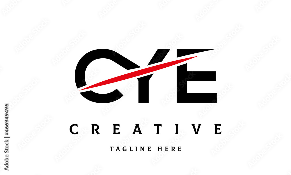 CYE creative cut three latter logo
