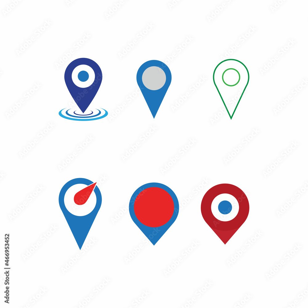 Location point Logo template vector icon illustration design Location point Logo template vector icon illustration design