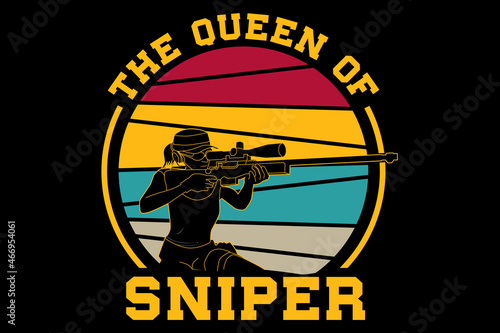 The queen of sniper design vintage retro