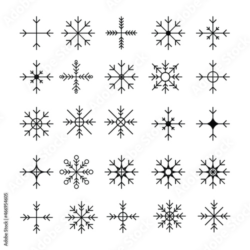 set of star icons collection in various styles. various shapes of stars that are suitable for elements such as snowflakes  sparkling items  decoration  etc.