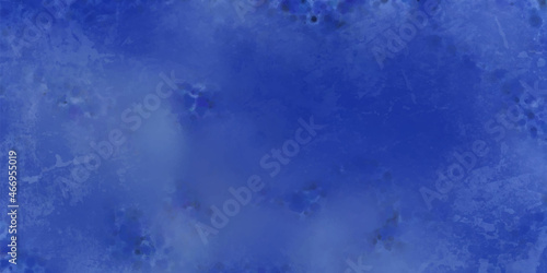 Rusty blue watercolor grunge paper texture background. Abstract grunge decorative background toned classic blue color.  Digital design painting impressionism artwork.