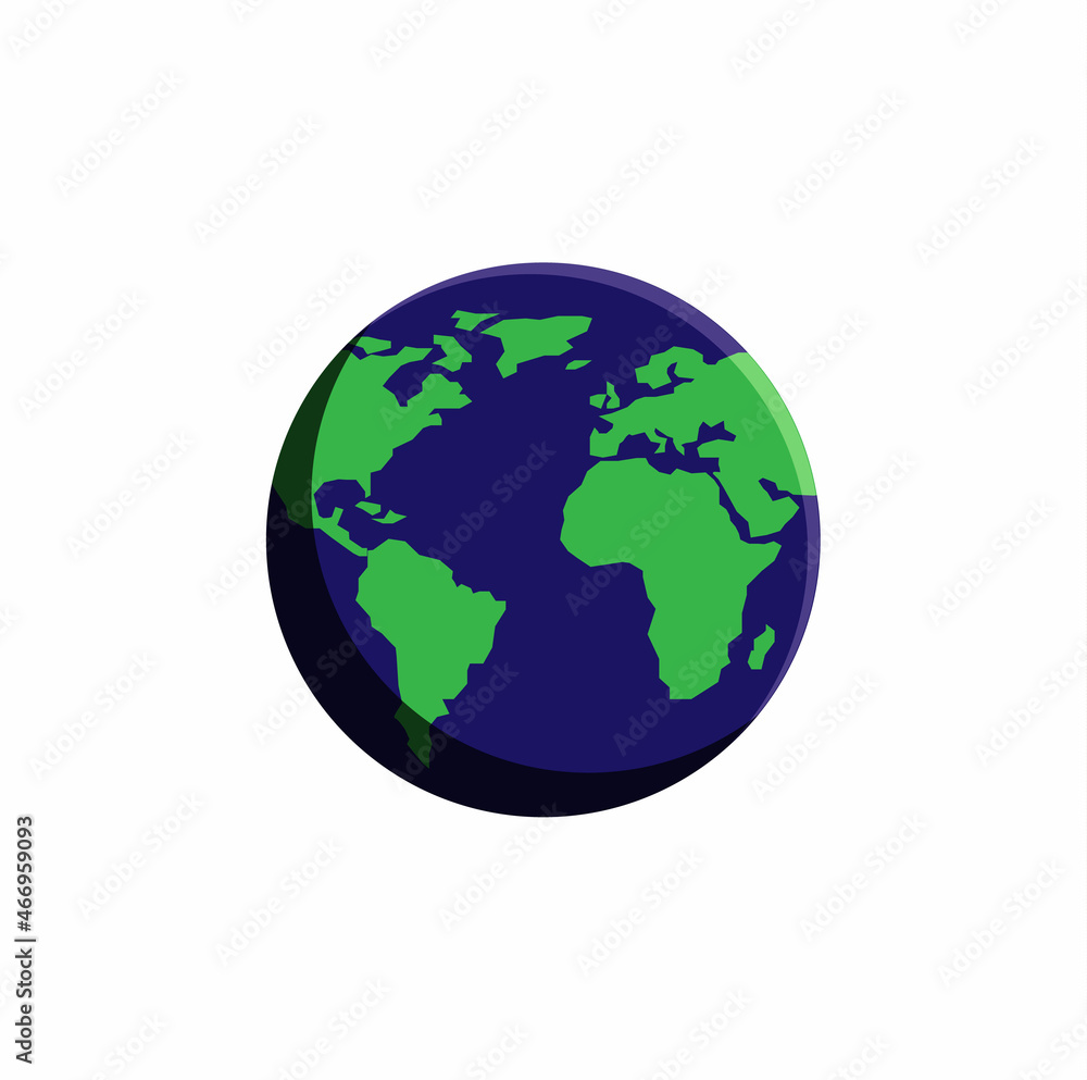 Simple vector earth illustration