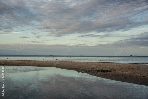 sunset on the beach