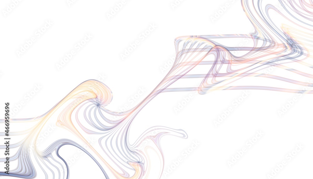 Fototapeta premium Abstract wavy fractal