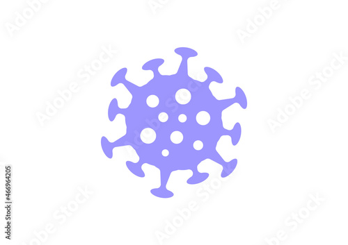 ウィルス・細菌のシンプルなイメージベクターイラスト