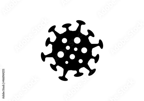 ウィルス・細菌のシンプルなイメージベクターイラスト