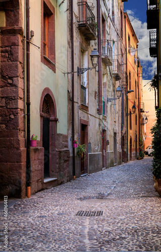 Fototapeta Naklejka Na Ścianę i Meble -  Altstadt von Bosa, Insel Sardinien, Italien