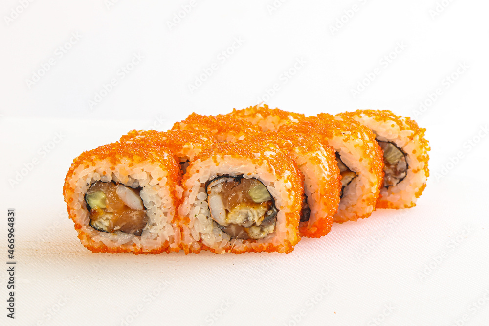 Japanese tradtional roll with salmon Japanese tradtional roll with salmon