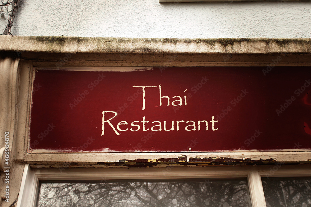 Thai restaurant sign