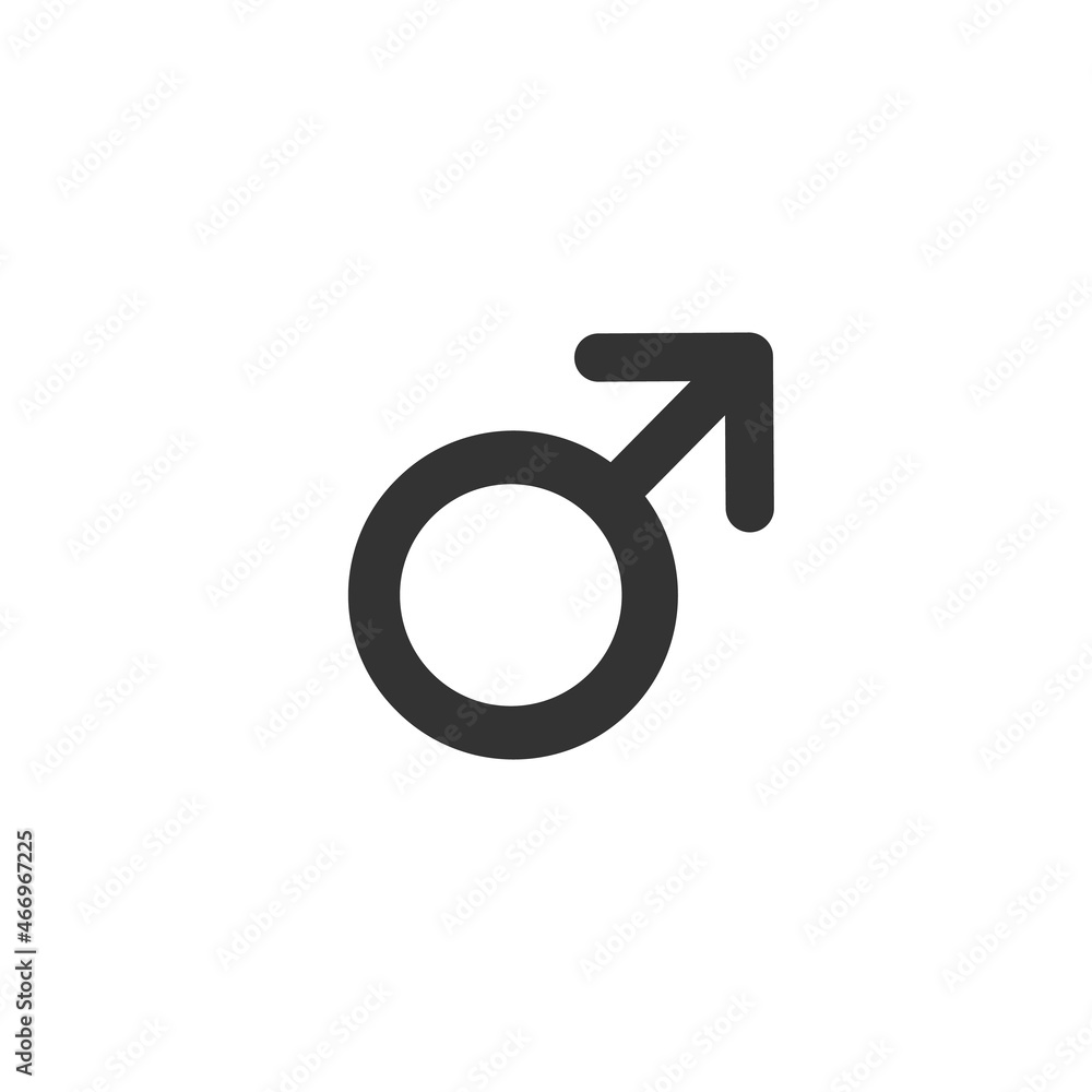 sex male icon. arrow pointing up. Stock vector illustration isolated on white background sex male icon. arrow pointing up. Stock vector illustration isolated on white background