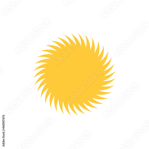 Abstract circular sun tatto...