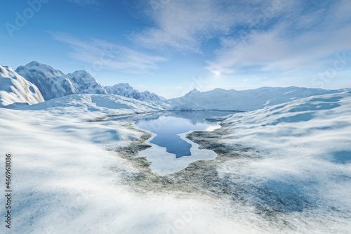 Wallpaper Mural snowy winter landscape Torontodigital.ca