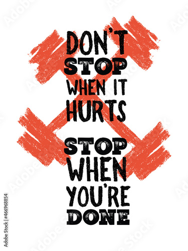 Workout quote. Motivational Fitness Quote Typography Poster.