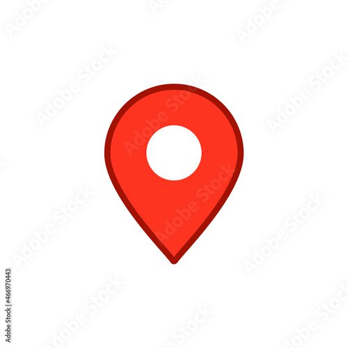 Location icon. Gps marker icon. Map pin.
