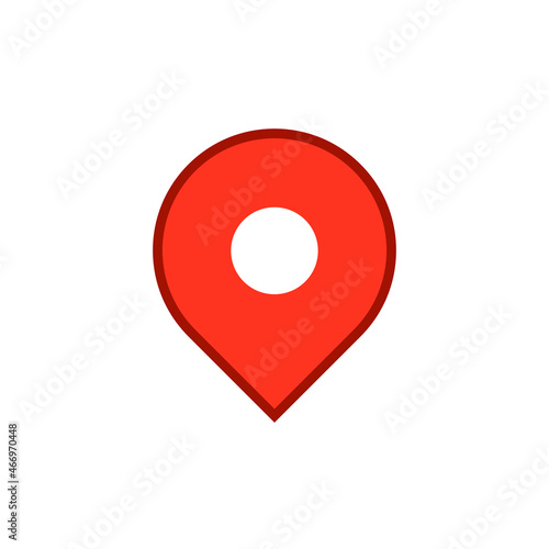 Location icon. Gps marker icon. Map pin.