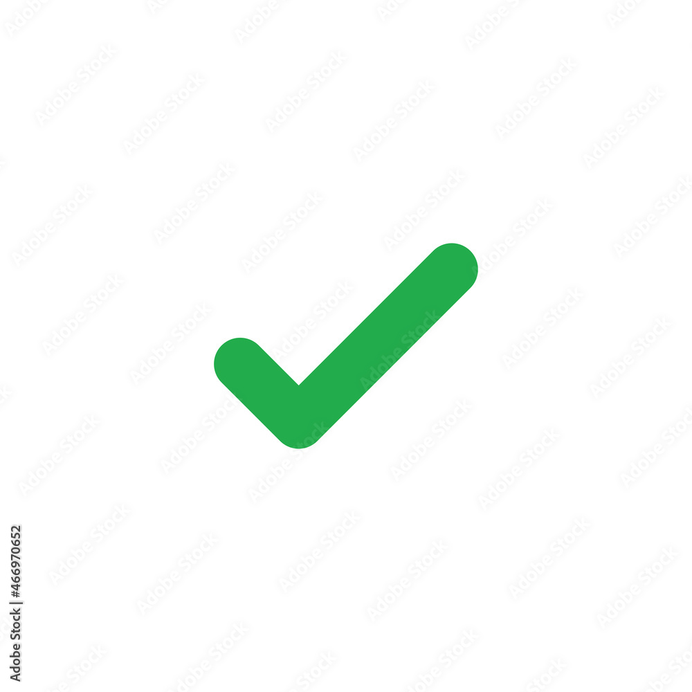 Check mark tick icon. Correct approval sign. Check mark tick icon. Correct approval sign.