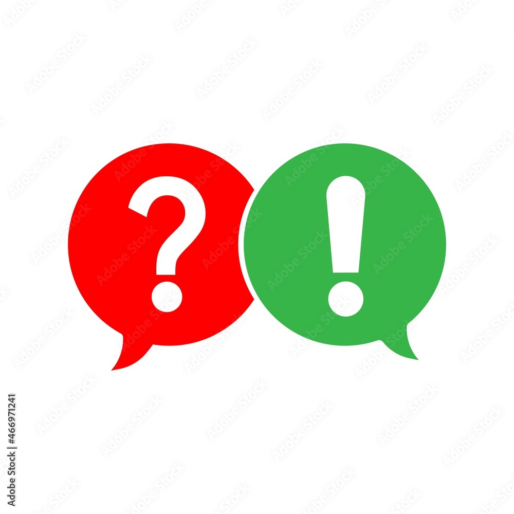 Question and answers icon. Vector Illustration Question and answers icon. Vector Illustration