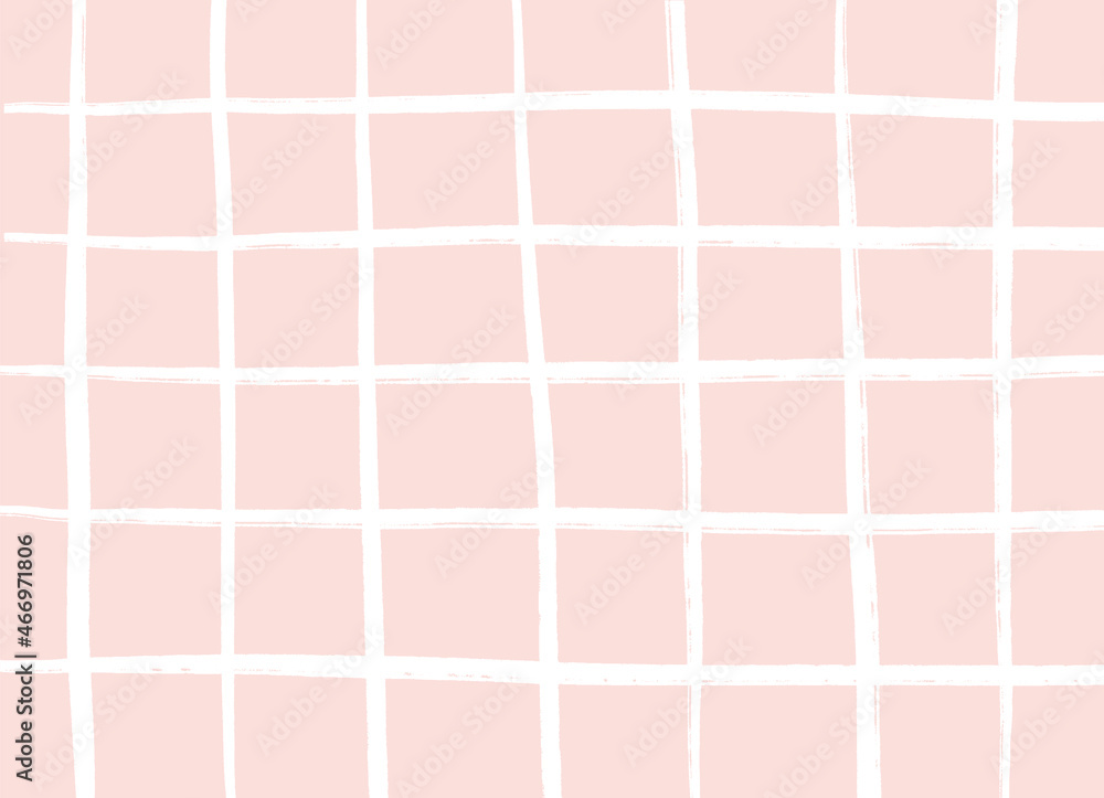 Modern grid background on pastel pink. Vector hand drawn backdrop. Modern grid background on pastel pink. Vector hand drawn backdrop.