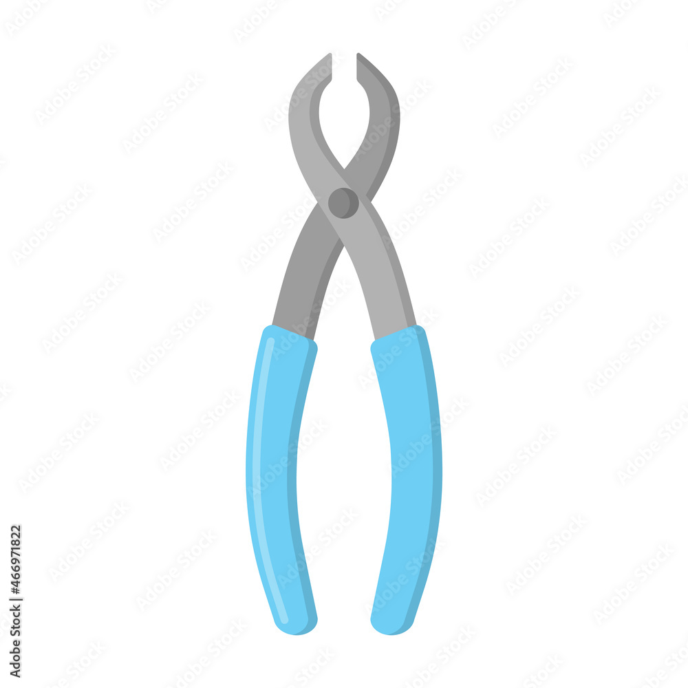 Vector cartoon dental surgical instrument. Vector cartoon dental surgical instrument.