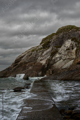 Path to nowhere, Dramatic view from Combe Martin, Devon, UK