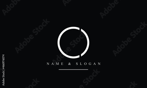 OC, CO, O, C abstract letters logo monogram