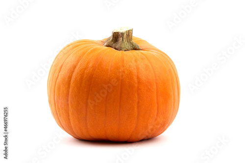 Fresh orange pumpkin vegetable isolated on white