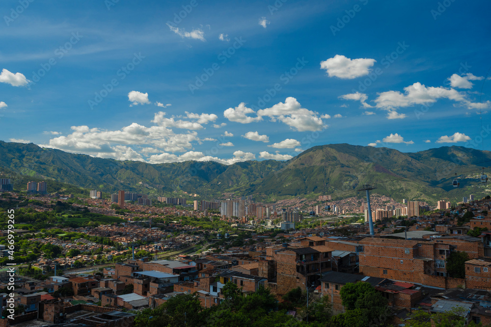 Medellín, Antioquia, Colombia. November 1, 2020. Medellín is the capital of the mountain 